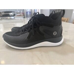 Lululemon Chargefeel Workout Mid 2 Shoes Black White  Women 9.5 Training Workout